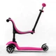 Самокат трехколесный Best Scooter PL-105 колеса PU со светом, сиденье, родительская ручка, Розовый - изображение 3