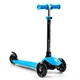 Самокат триколісний Best Scooter PL-422 PU колеса зі світлом, сидіння, батьківська ручка, Блакитний - зображення 5