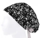 Медицинская шапочка женская HeadwearUniverse универсальная принт Цветы на чёрном - изображение 3