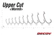 Крючок офсетный Decoy Worm9 Upper Cut 2/0, 8 шт / уп - изображение 2