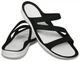 Женские шлепанцы Crocs Swiftwater Sandal 38 (EU 38-39) черный/белый 203998 - изображение 1