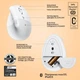 Миша бездротова Logitech Lift for Mac Vertical Ergonomic White вертикальна Білий (453742) - зображення 5