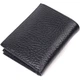 Небольшой кошелек без застежки из натуральной зернистой кожи KARYA Men's Wallet 21364 Черный - изображение 2