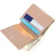 Практичный женский кошелек с монетницей из натуральной кожи KARYA Women's wallet 21381 Бежевый - изображение 5