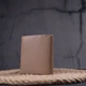 Практичный женский кошелек с монетницей из натуральной кожи KARYA Women's wallet 21381 Бежевый - изображение 8