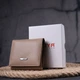 Практичный женский кошелек с монетницей из натуральной кожи KARYA Women's wallet 21381 Бежевый - изображение 9