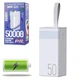 Повербанк 50000 mAh с фонариком RPP-321 Power bank быстрая портативная зарядка для телефона УМБ - изображение 1