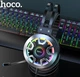 Ігрові навушники HOCO ESD05 з мікрофоном LED пілсвітка 2 м чорні - зображення 3
