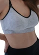 Топ бюстгальтер для кормления с baby клипсами Rita HN XXXL (8855) Серый с черным - изображение 4