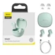 Беспроводные TWS Блютуз Наушники вкладыши-капельки BLUETOOTH BASEUS Encok True Wireless Earphones WM01 |5Hours, BT5.0, 40mAh/300mAh| green - изображение 2