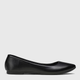 Baleriny damskie Bassano Emily ESLC032677-01 39 (25 cm) Black (5904862747873) - obraz 1