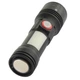 Ліхтар ручний Quantum QM-FL1031 Adept 10W LED zoom +COB з USB - зображення 2
