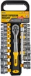 Набір насадок торцевих MASTERTOOL CRV 3/8" 6-24 мм подовжувач 150 мм тріскачка 72Т 21 шт 78-3821 - изображение 1