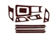 Накладки на панель приборов (Kit-2) Карбон для Peugeot 407 2004-2011 гг - изображение 1