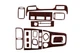 Накладки на Панель Приборов Карбон для Nissan Maxima 1995–2000 гг - изображение 1