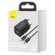 Сетевое зарядное устройство Baseus Super Si Quick Charger Быстрая зарядка 1C QC3.0+PD3.0 25W Type-C 3A + кабель Baseus Type-C to Type-C 3A 1м Black - изображение 8