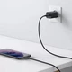 Сетевое зарядное устройство Baseus Super Si Quick Charger Быстрая зарядка 1C QC3.0+PD3.0 25W Type-C 3A + кабель Baseus Type-C to Type-C 3A 1м Black - изображение 6