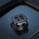 Міні приховане АЗП hoco. NZ4 Wise road два виходи USB-A 5V/2.4A, загальний вихід 5V/4.8A 24W автомобільний зарядний пристрій - зображення 2
