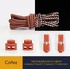 Шнурки для обуви со светоотражающим эффектом Fastlaces T2-4 Coffee 100 см - изображение 1