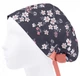 Медицинская шапочка женская HeadwearUniverse универсальная принт Цветы на графите - изображение 3