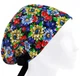 Медицинская шапочка женская HeadwearUniverse универсальная принт Цветы разноцветные - изображение 1