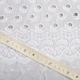Ткань батист прошва натуральная хлопок 130 см, 120 г/м2, для рубашек, платьев, детской одежды Аделіна білий м.п. - изображение 4