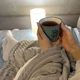 Плед-покрывало двухсторонний MinkyHome 100% плюш 220х240 см. Серый полоска - изображение 3