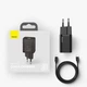 Зарядное устройство Baseus Super Si 1C 20W With Simple Wisdom Data Cable Type-C/iP 1m Black (TZCCSUP-B01) - изображение 1