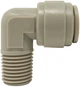 Колено Fluidtech HPL3/8-N02G+HCP10-3/8 в комплекте со скобой 3/8" (трубка) х 1/4" ЗР Polyacetal (104911) - изображение 1
