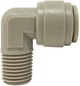 Коліно Fluidtech HPL3/8-N03G+HCP10-3/8 у комплекті зі скобою 3/8" (трубка) х 3/8" ЗР Polyacetal (104912) - зображення 1