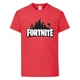 Футболка детская Фортнайт (Fortnite LOGO) красная (FT-02) 128 см - изображение 1