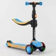 Самокат триколісний Best Scooter JS-30918, з сидінням, алюмінієве кермо, 3 колеса PU зі світлом, d=12 см - зображення 1