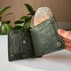 Шкіряний унісекс гаманець Compact+ Зелений з тисненням рептилія - зображення 5