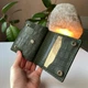 Шкіряний унісекс гаманець Compact+ Зелений з тисненням рептилія - зображення 7