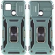 Ударопрочный чехол Epik Camshield Army Ring для Xiaomi Redmi 9C / 10A Зеленый / Light Green - изображение 1