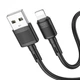 Кабель Hoco X83 iP Victory charging data cable Black - зображення 1