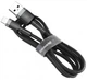 Кабель Baseus cafule Cable USB For lightning 1.5A 2M Gray+Black (CALKLF-CG1) - изображение 1