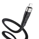 Кабель HOCO X53 USB to iP 2.4A, 1m, silicone, aluminum connectors, Black - изображение 5