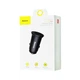 АЗП Baseus Circular Plastic A A 30W Dual QC3.0 Quick Car Charger Black - зображення 2