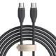 Кабель Baseus Jelly Liquid Silica Gel Fast Charging Data Cable Type-C to Type-C 100W 2m Black - зображення 1
