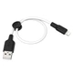 Кабель Hoco X21 Plus Silicone charging cable for Lightning 0.25m Black & White - изображение 1