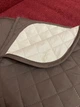 Легкое стеганое двустороннее покрывало Дуэт Chocolate 220х240 микрофибра Евро Коричневый - изображение 3