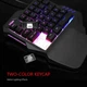 Одноручна міні-ігрова клавіатура RedThunder, портативна з підсвічуванням RGB, 35 клавіш – ергономічний ігровий контролер для PUBG LOL WOW DOTA2 . Колір - Чорний - зображення 7