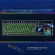 Механическая игровая клавиатура Dierya 60% с механическими переключателями Clicky, Type-C, 61 клавиша (раскладка ENG-UA, QWERTY) черный - изображение 5