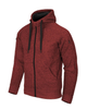 Худі Covert Tactical Hoodie (Fullzip) Helikon-Tex Red Melange XS Тактична чоловіча - зображення 1