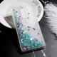 Чехол Glitter для Xiaomi Redmi 5 Plus Бампер Жидкий блеск бирюзовый - изображение 2