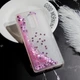 Чехол Glitter для Xiaomi Redmi 5 Plus Бампер Жидкий блеск сердце розовый - изображение 3