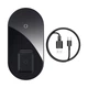 Беспроводная зарядка Qi BASEUS Simple 2in1 Wireless Charger Pro Edition 15W Black - изображение 1