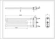 ТЕН для пральної машини Zanussi 1463219202 Thermowatt TPO 245-SG-1950 L= 245 mm 1950 W - зображення 6