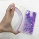 Чохол Glitter для Meizu M6 Note Бампер Рідкий блиск фіолетовий - зображення 3